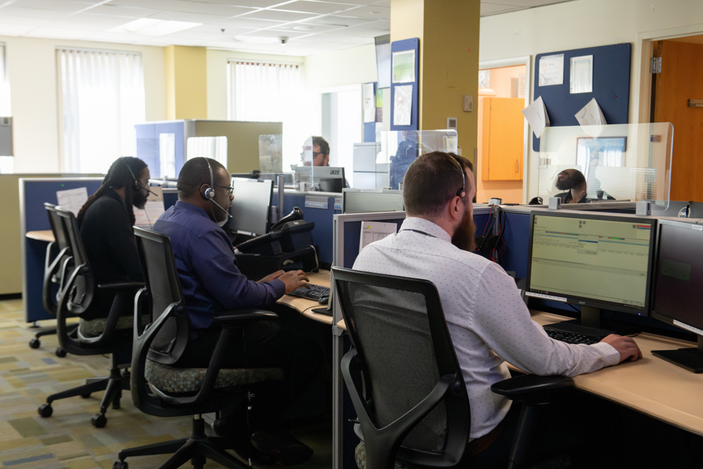 MSI Call Center operators answering calls.